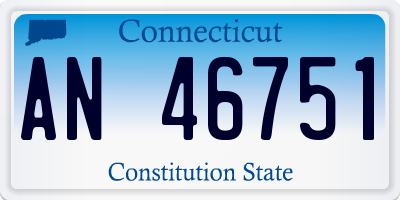 CT license plate AN46751