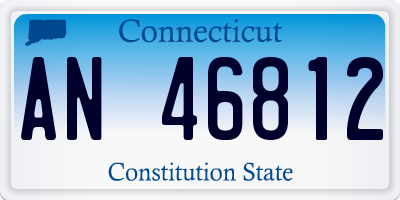 CT license plate AN46812