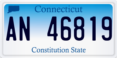 CT license plate AN46819