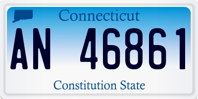 CT license plate AN46861