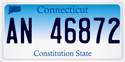 CT license plate AN46872