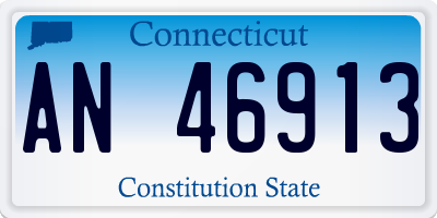 CT license plate AN46913
