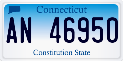 CT license plate AN46950