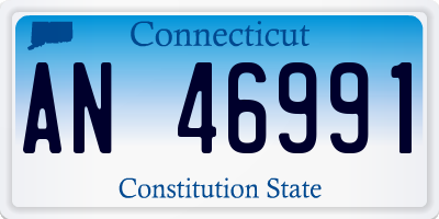 CT license plate AN46991