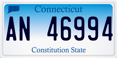 CT license plate AN46994