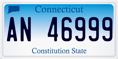 CT license plate AN46999