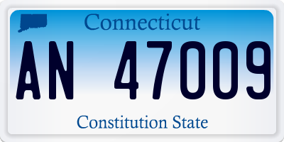 CT license plate AN47009