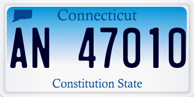 CT license plate AN47010