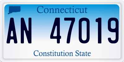 CT license plate AN47019