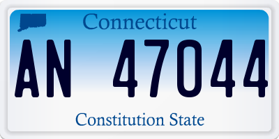 CT license plate AN47044