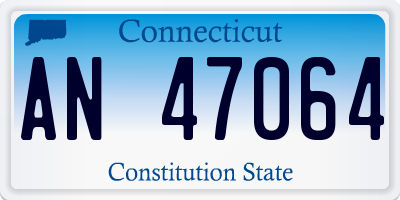 CT license plate AN47064