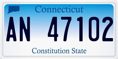 CT license plate AN47102