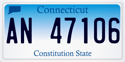 CT license plate AN47106