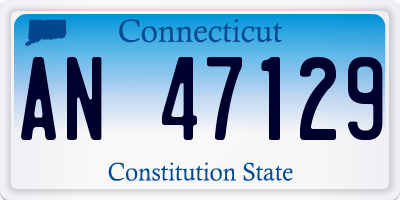 CT license plate AN47129