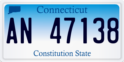CT license plate AN47138