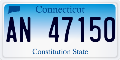 CT license plate AN47150