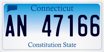 CT license plate AN47166