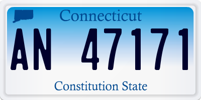 CT license plate AN47171