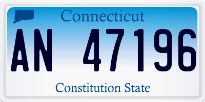 CT license plate AN47196