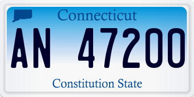CT license plate AN47200