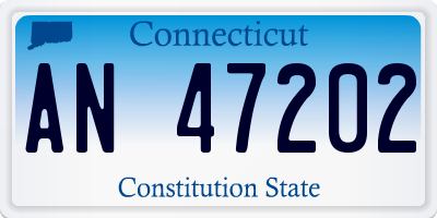 CT license plate AN47202