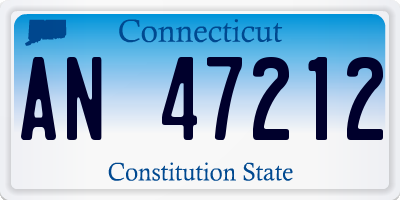 CT license plate AN47212