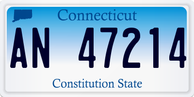 CT license plate AN47214