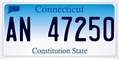 CT license plate AN47250