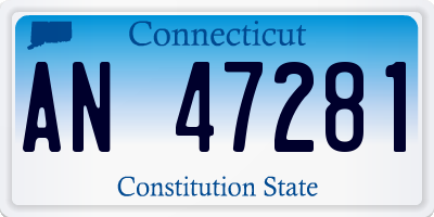 CT license plate AN47281