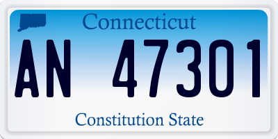 CT license plate AN47301