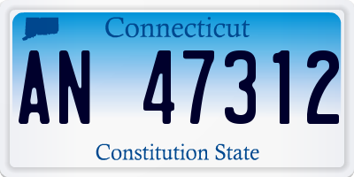 CT license plate AN47312