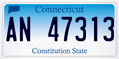 CT license plate AN47313