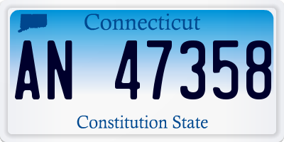 CT license plate AN47358