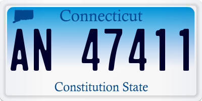CT license plate AN47411