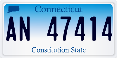 CT license plate AN47414