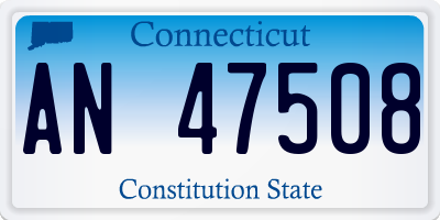 CT license plate AN47508