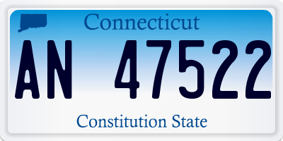 CT license plate AN47522
