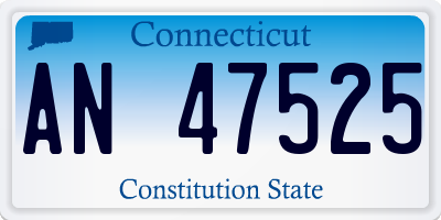 CT license plate AN47525