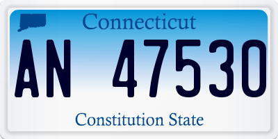 CT license plate AN47530