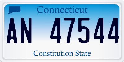 CT license plate AN47544