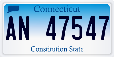 CT license plate AN47547