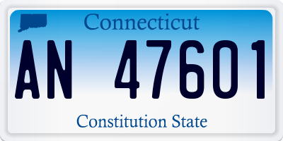 CT license plate AN47601