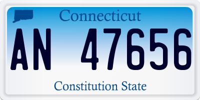 CT license plate AN47656