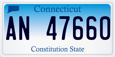 CT license plate AN47660
