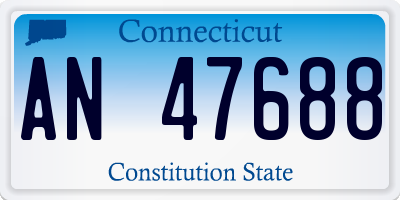 CT license plate AN47688