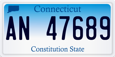 CT license plate AN47689