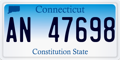 CT license plate AN47698