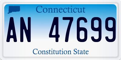CT license plate AN47699