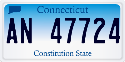 CT license plate AN47724