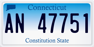 CT license plate AN47751